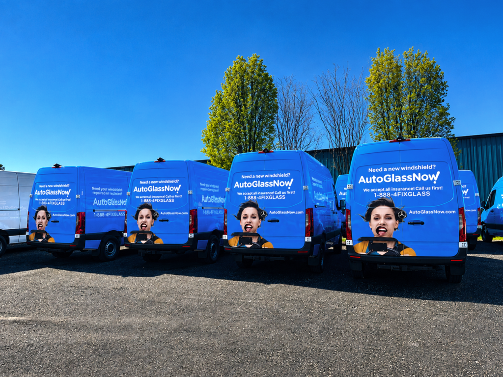fleet graphic installation