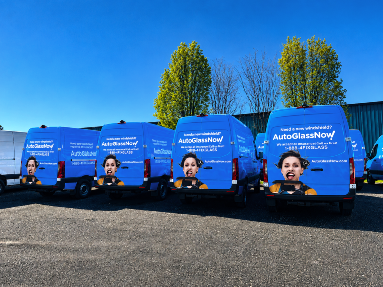 fleet graphic installation