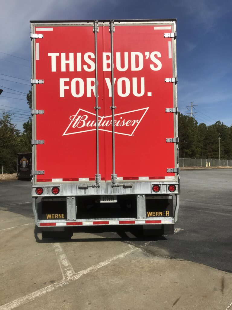 Bud Full Wrap Trailer Rear Nov2017