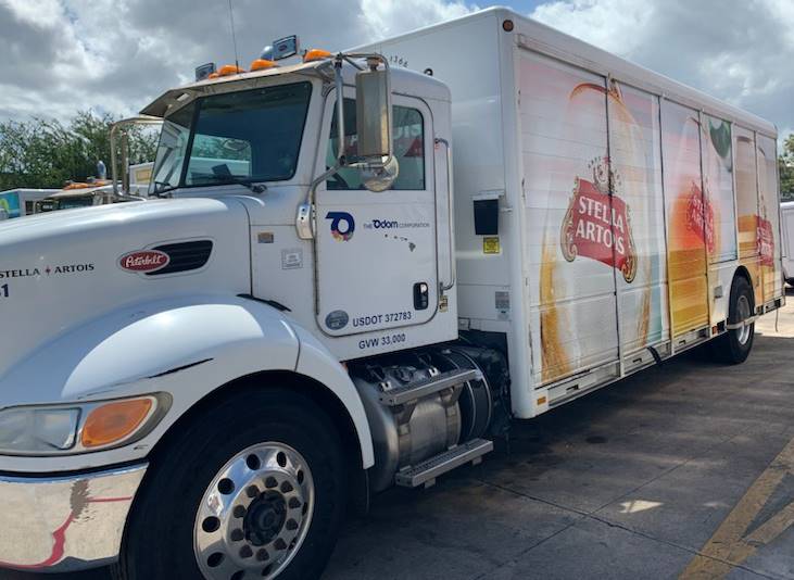 Vehicle graphics for an Anheuser Busch wholesaler in Hawaii